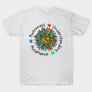 Awareness Understanding Acceptance Autism Awareness Gift for Birthday, Mother's Day, Thanksgiving, Christmas T-Shirt